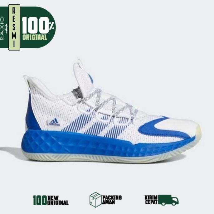 Sepatu Basket Adidas Pro Boost Low White Blue Original Murah Emfadedid