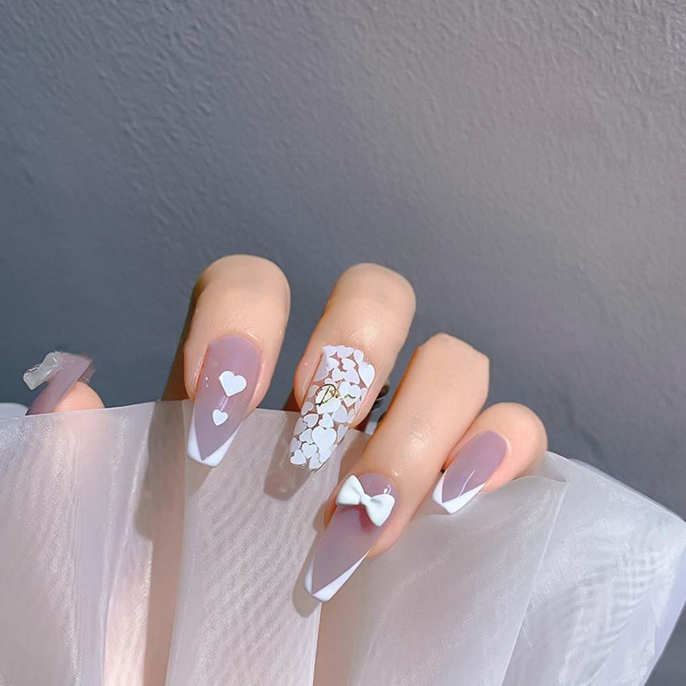 AUGUSTINA Agustina Nail Art Love Payet Ukuran Campur Glitter Aurora Flakes Aksesoris Manicure