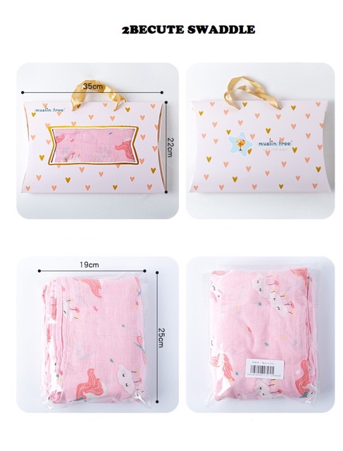 Selimut Bayi Bamboo Fiber Kain Muslin Bedong Bayi Swaddle Baby