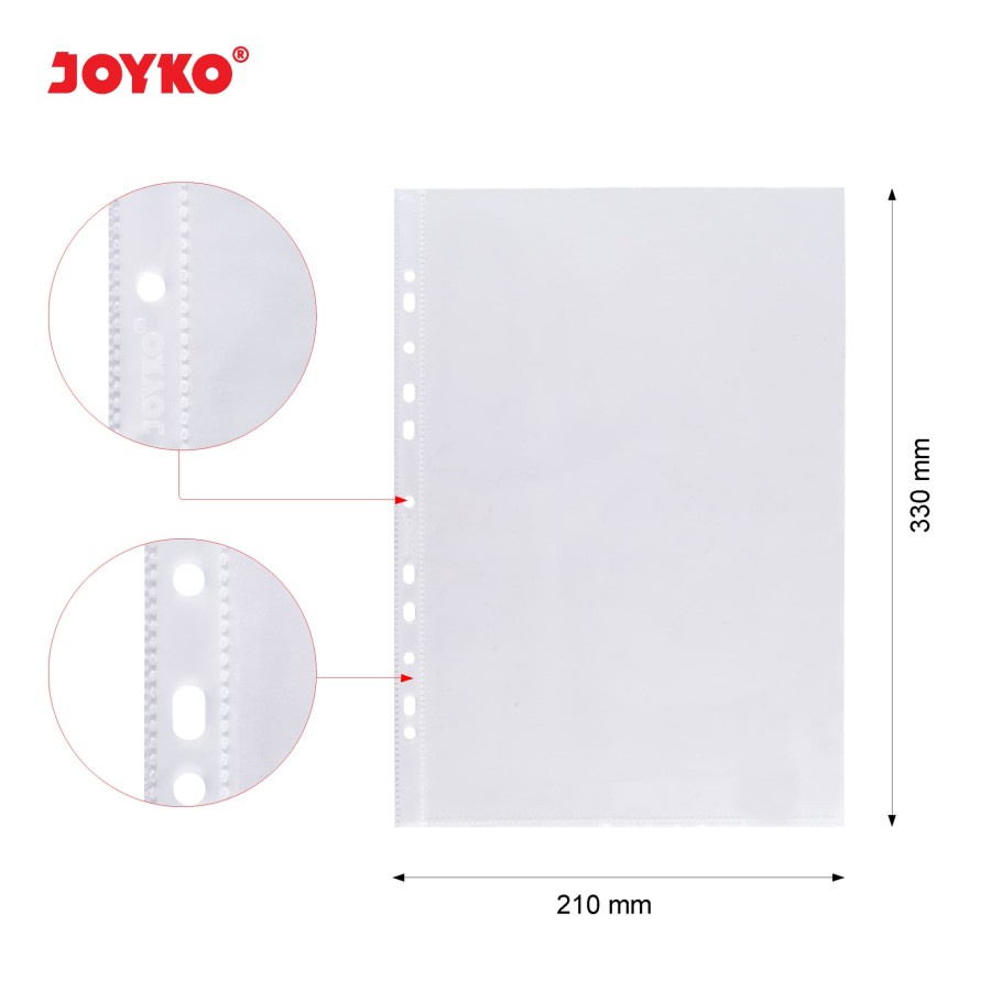 Sheet Protector Pelindung Kertas Joyko SHP-201-10 F4 isi 10 Pcs