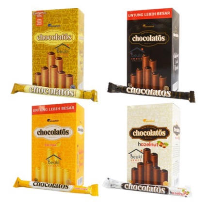 

CHOCOLATOS Wafer Roll [16 g x 20 pcs] snack/ box/ renceng / buket snack / snack murah