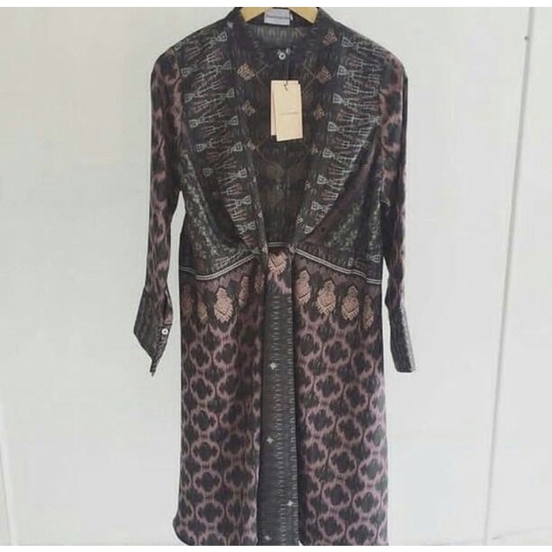 preloved, Sade Tunik Riamiranda, size XL (warna purple)