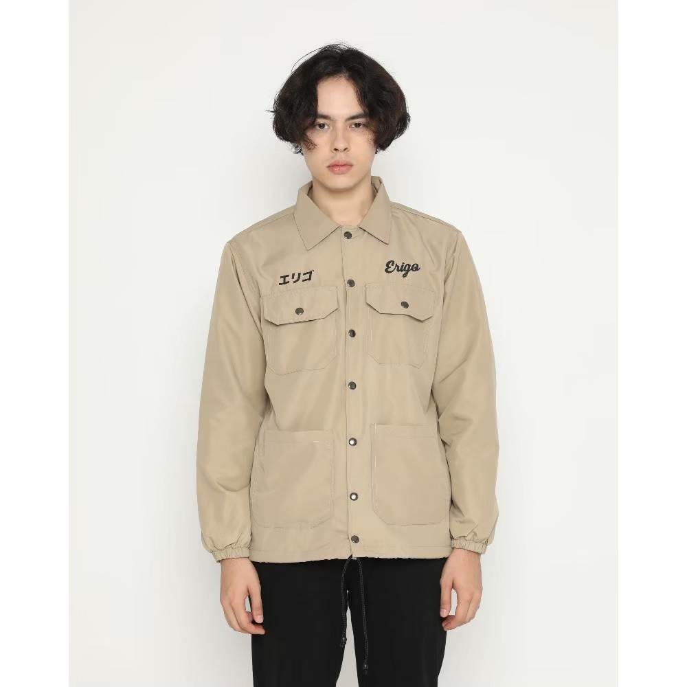 JAKET ERIGO-01 COACH JACKET JAPAN FREE STIKER I JAKET COACH ERIGO I JACKET FUJINKAI I JAKET PARASUT 