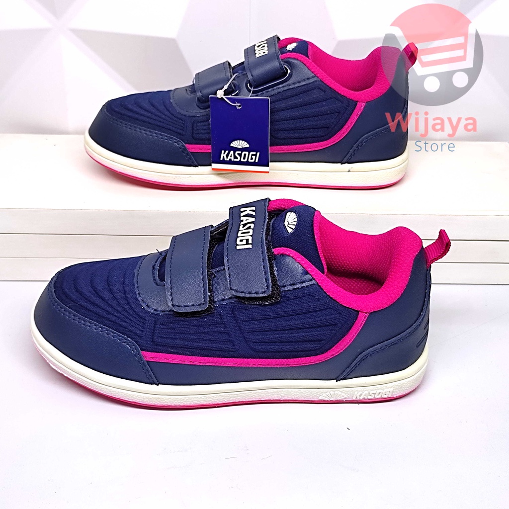 Sepatu Sneakers Anak KASOGI Original Fashionable dan Trendi Anak Cewek Perempuan Warna Biru Fusia Pink - Ukraina