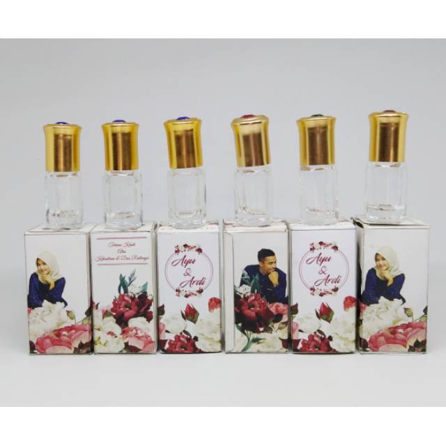 Souvenir pernikahan parfum  unik packaging box karton 