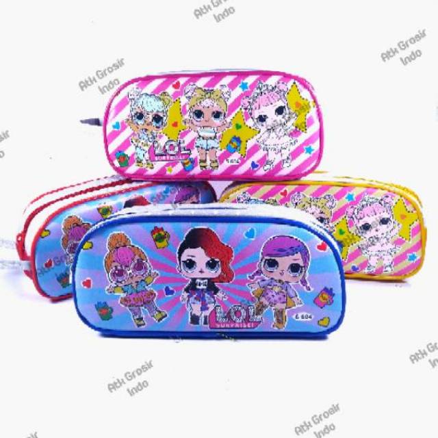 

Kotak pensil resletting LOL SURPRISE atk grosir indo - Pencil case karakter murah motif LOL