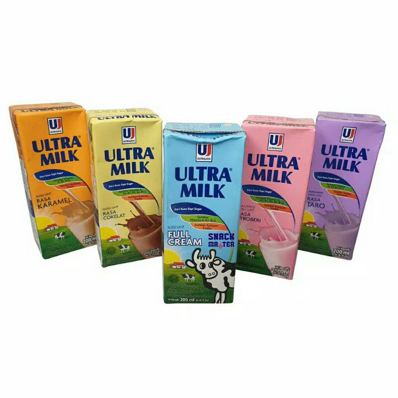 

Susu Ultra 200 ml per botol