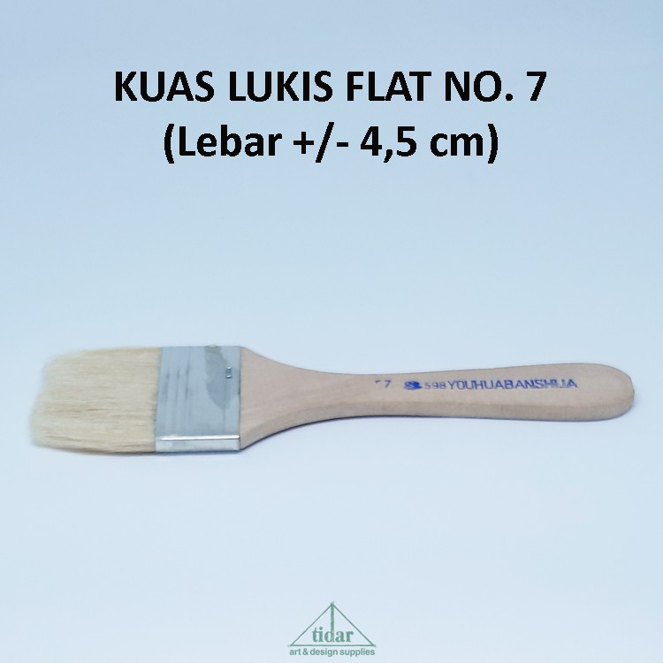 

[MR] Brush / Kuas WTH 598 Gepeng / Datar / Flat No. 7