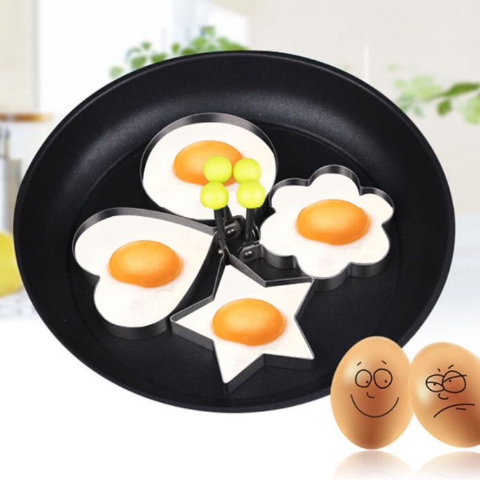 Cetakan Telur Karakter Telor /  Cetakan Ceplok Mata Sapi Dadar Goreng Bahan Stainless Steel Pancake / Cetakan Telur Telor Kue Puding Ager Goreng Oven Stainless / Cetakan Telur Karakter Telor Ceplok Mata Sapi Dadar Goreng Stainless Steel Pancake Antikarat