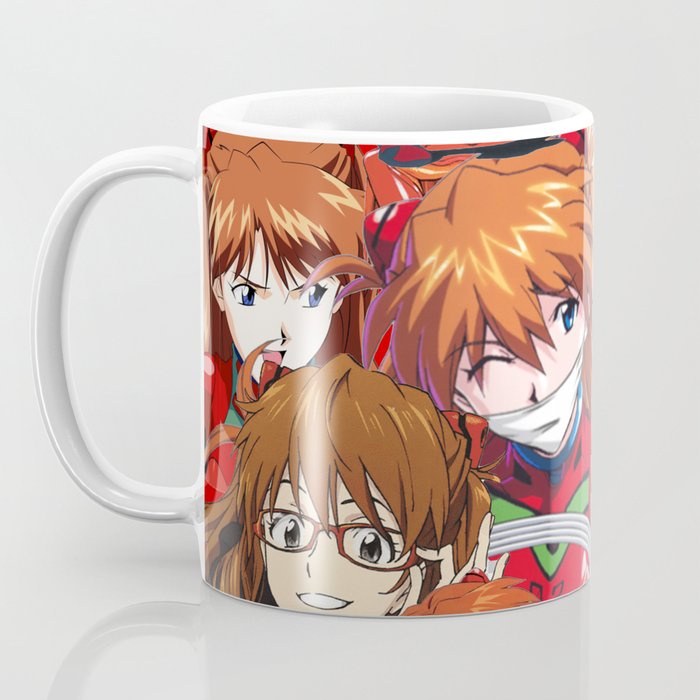 Mug evangelion collage series asuka langley