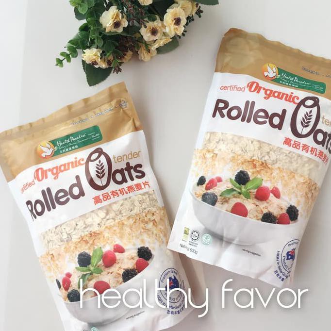 

promo murah Health Paradise - Organic Tender Rolled Oat 500 gr (Prod of australia)