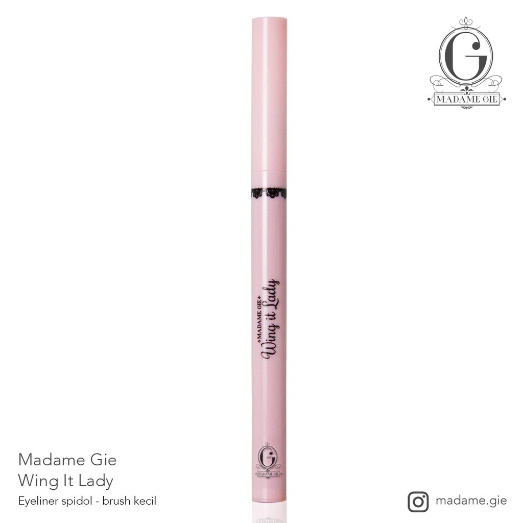 Madame Gie Eyeready Liner  / Wing it Lady / Stamp 2in1 - MakeUp Eyeliner Pen Black Waterproof BPOM