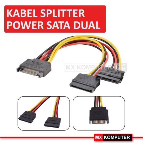 Kabel Power SATA Cabang 2