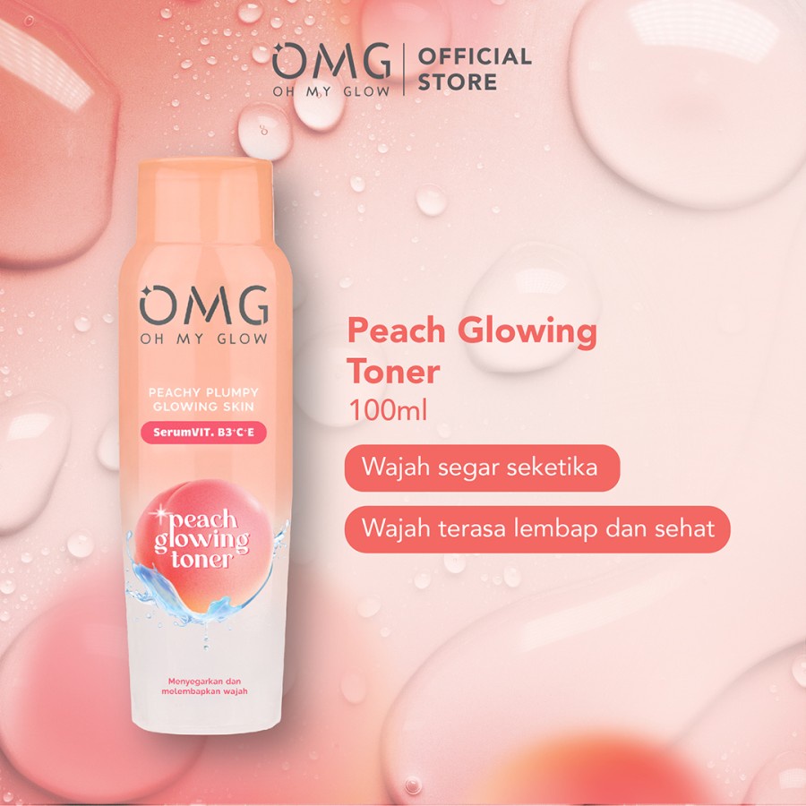 OMG Oh My Glow Peach Glowing Toner 100ml