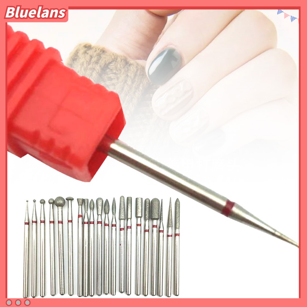 Bluelans Mata Bor Pengikir Kuku Bahan Tungsten Steel Untuk Manicure Pedicure