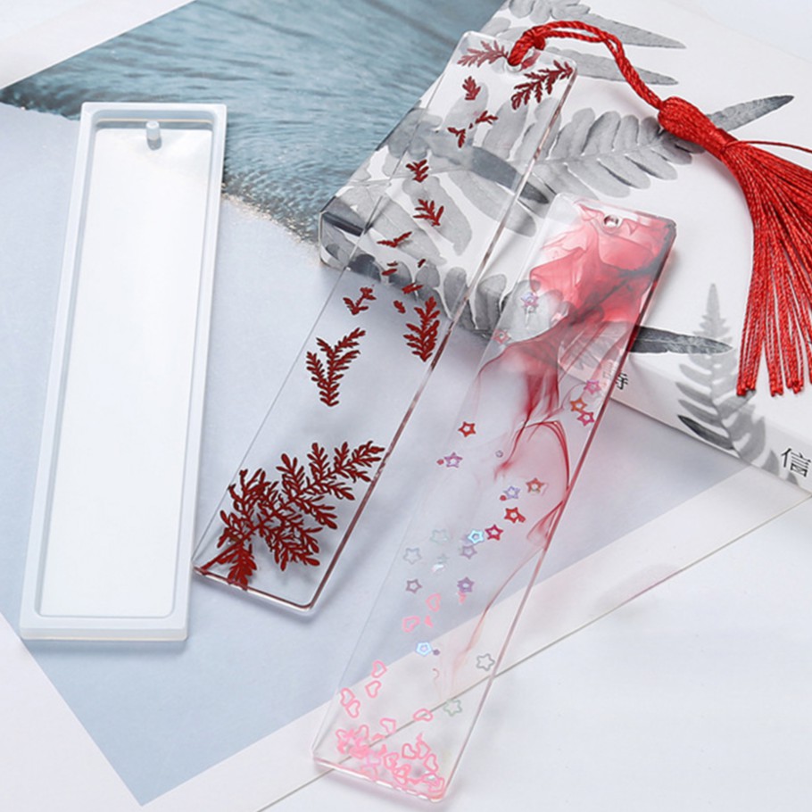 Cetakan Pembatas Buku Bentuk Persegi Panjang Bahan S   ilikon