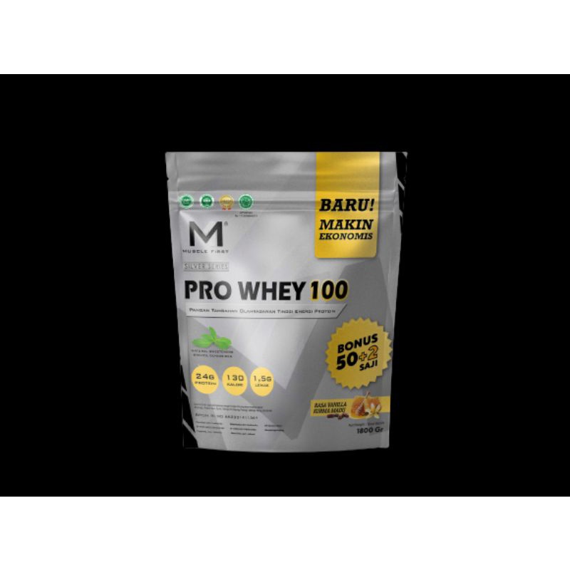 M1 MUSCLE FIRST PRO WHEY 100 2 dan 4 LBS SUPLEMEN ISOLATE CONCENTRATE FITNESS TINGGI PROTEIN GYM KESEHATAN