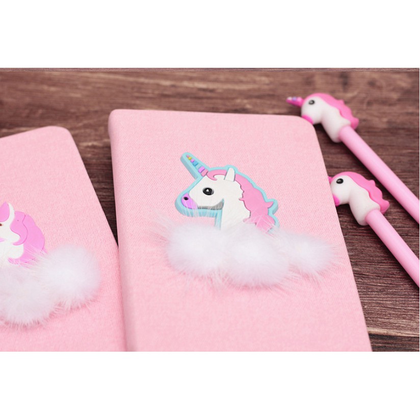 Set Buku Notes Notebook UNICORN dan FLAMINGO / Notes Buku FLAMINGO UNICORN / Buku Tulis Diary UNICORN + Bolpoin UNICORN / Set Buku Diary FLAMINGO