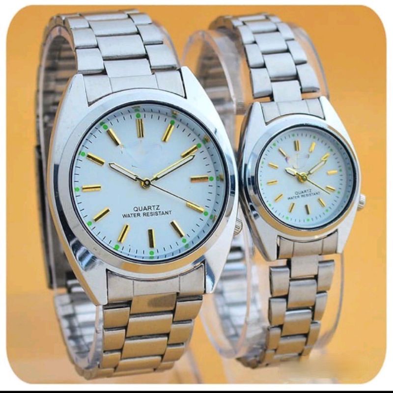 Jam Tangan Pria / Wanita SK-5  Polos Tebal Murah Stainliss Steel