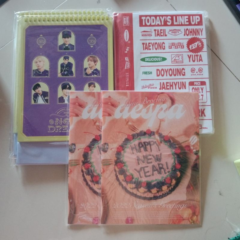 NCT & AESPA Mini Brochure & HARD COVER DIARY 127 SG22