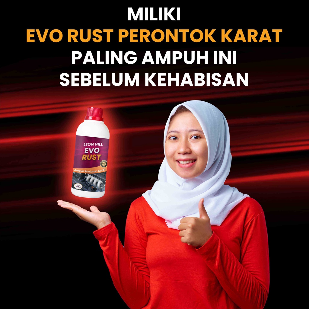 SKIKI91 - EVO RUST Penghilang/pembersih/karat/kerak/besi/knalpot/stainless/blokmesin/pelekmotor/keramik