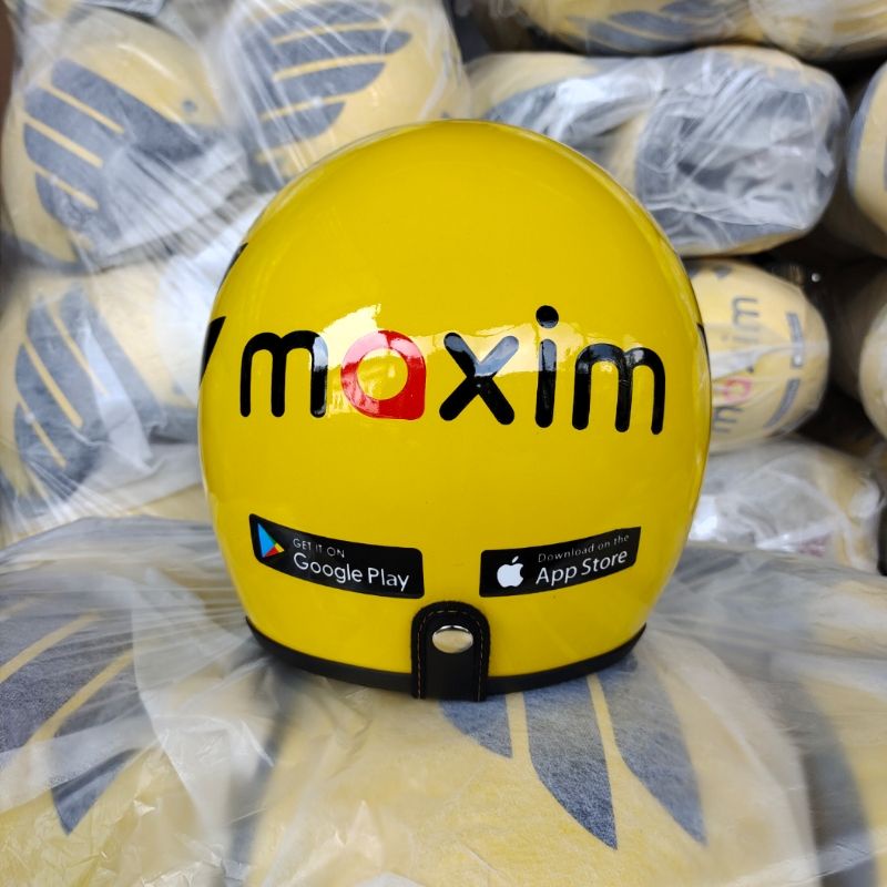 HELM BOGO LIST CHROME OJOL MAXIM SNI ORIGINAL KACA DATAR