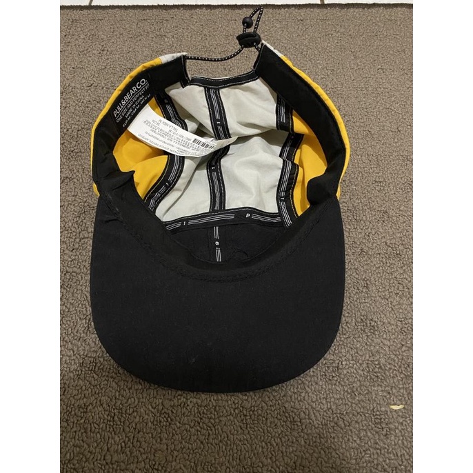 TOPI CAP PULL&BEAR STWD KUNING BLACK ORIGINAL