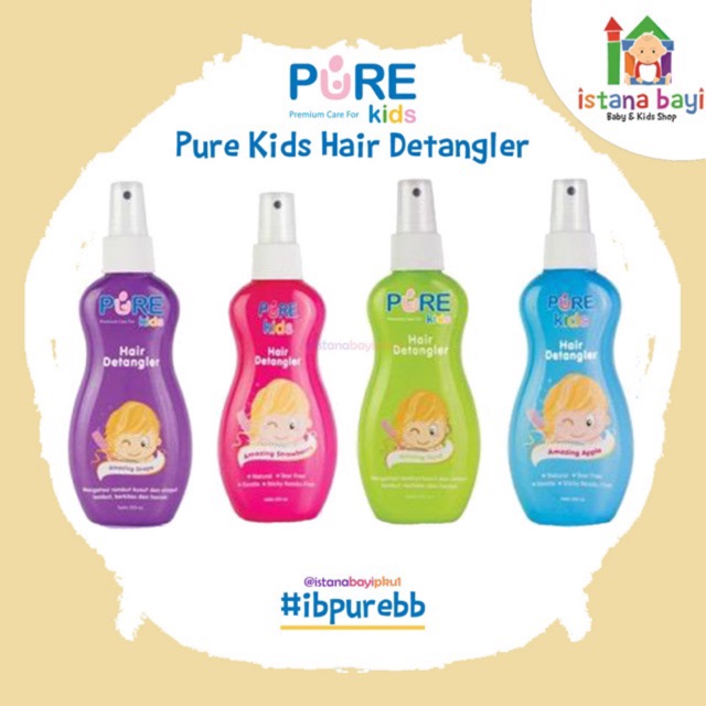 Purekids Hair Detangler - Spray rambut kusut