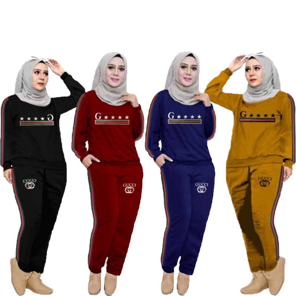 LVB Setelan Training Wanita/Track Suit Wanita/Setelan Olahraga Wanita/ Uk.XL-XXL-3XL Gstar TRAINING