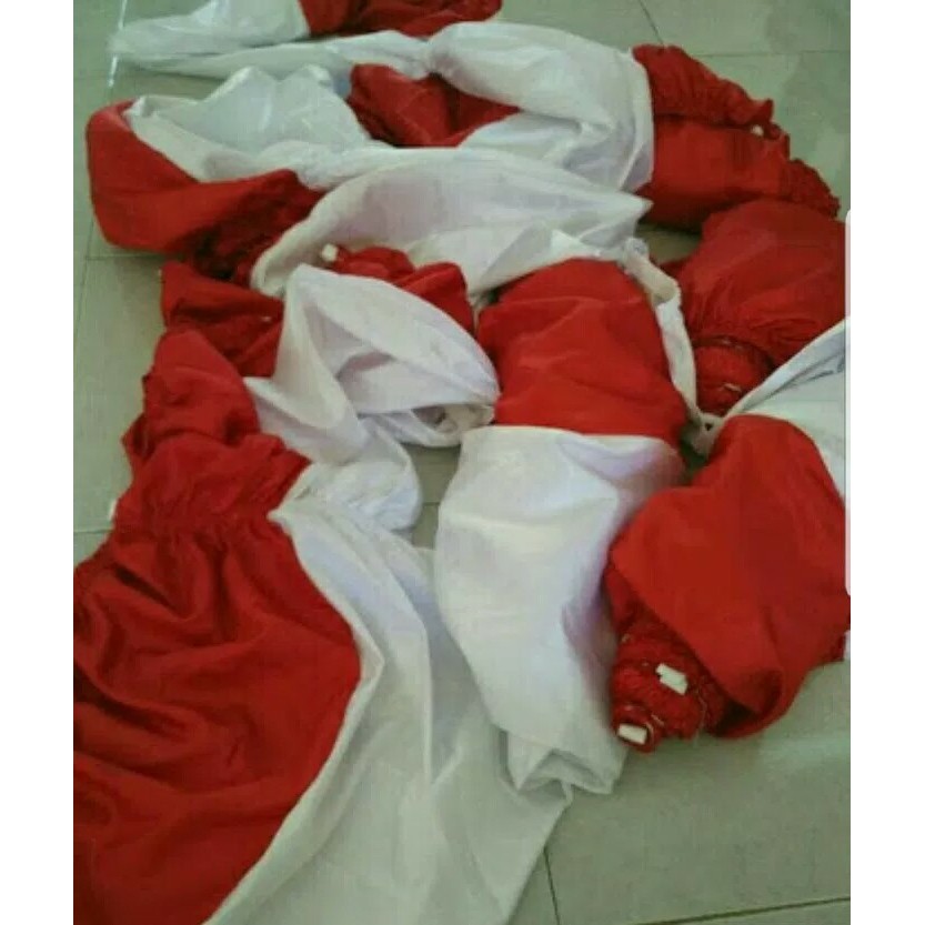 Bendera Gelombang Background Backdrop Karet