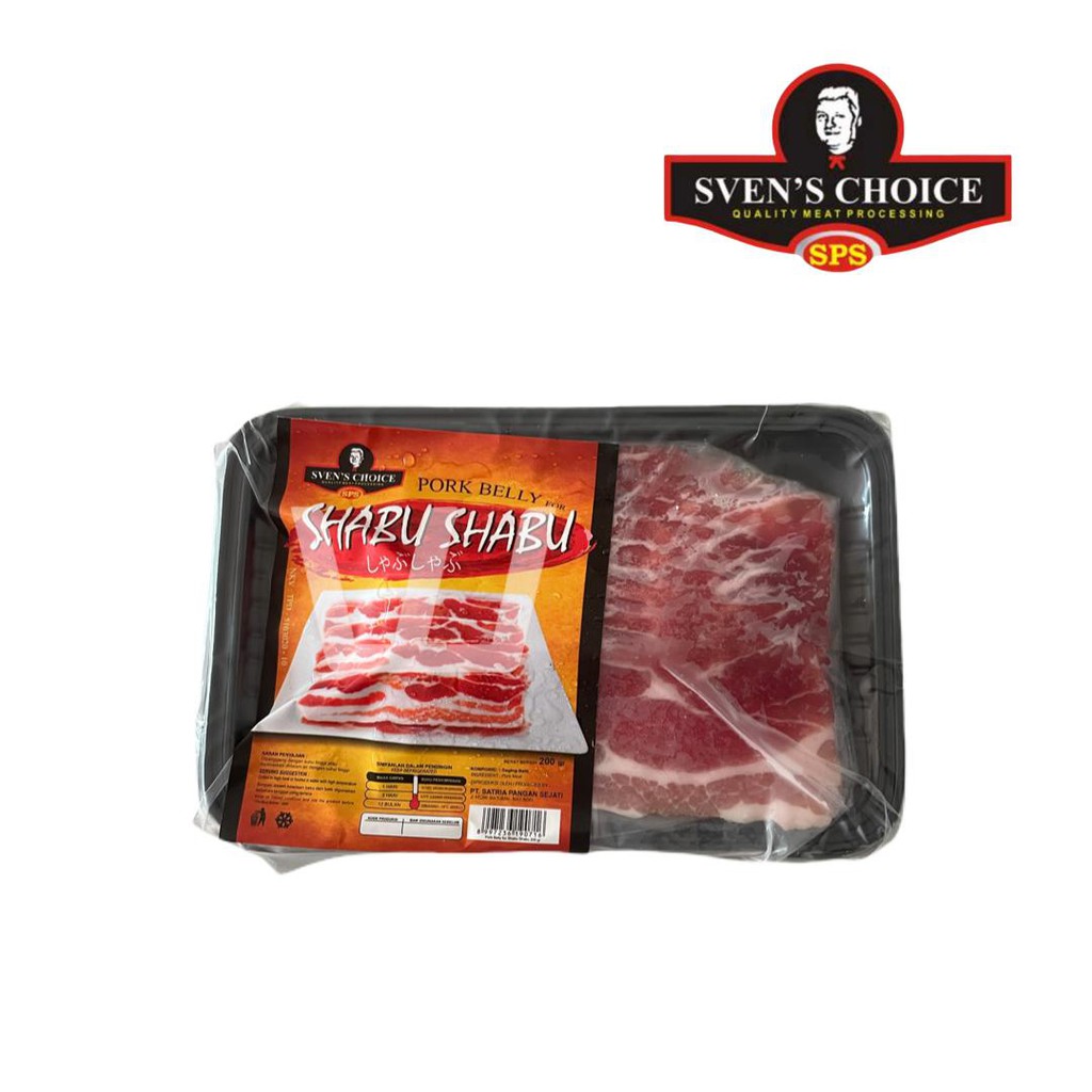 

DAGING BABI SLICED SVEN'S CHOICE SHABU SHABU PORK BELLY 200g PREMIUM