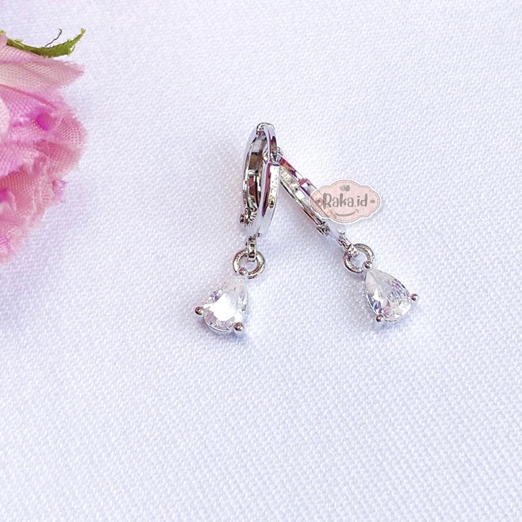 Anting Clip / Klip Bulat Tetes Mata 5mm Perhiasan Aksesoris Wanita 771