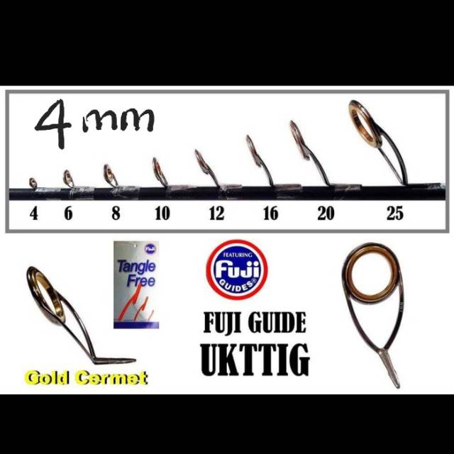 GUIDE FUJI UKTTIG #4mm (Color GOLD CERMET)