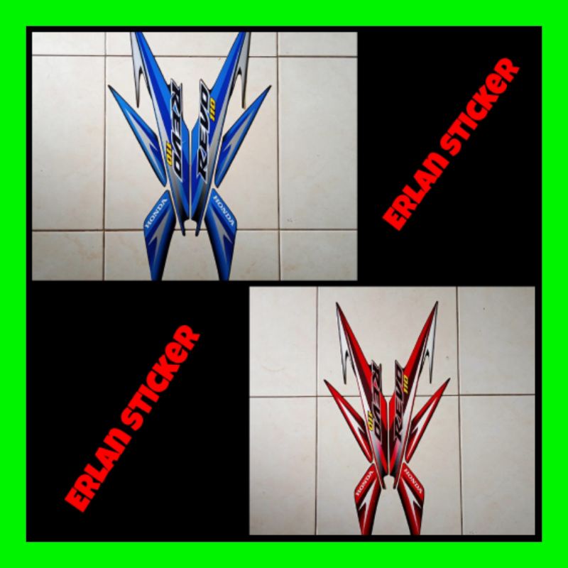 STRIPING LIST LES POLET BODY MOTOR HONDA REVO ABSOLUTE 2010 SETANDAR