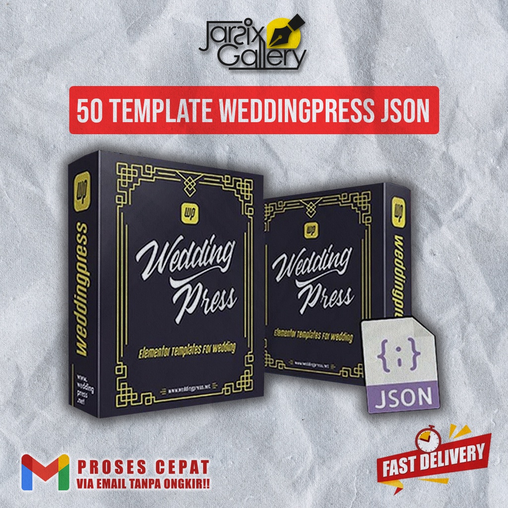 [JSON] 50 Template Landing Page Undangan Digital WeddingPress - File Import Elementor