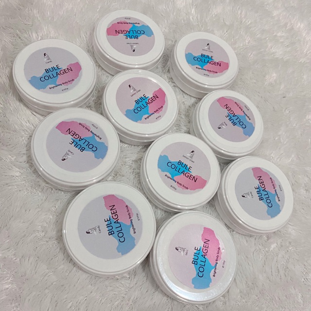 blue collagen body scrub