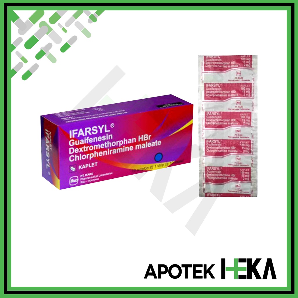 Ifarsyl Kaplet Box isi 10x10 Tablet - Obat Batuk Alergi (SEMARANG)