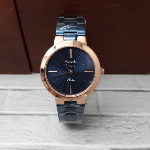 ALEXANDRE CHRISTIE WANITA AC 2838 LH ORIGINAL ( BLUE ROSEGOLD )