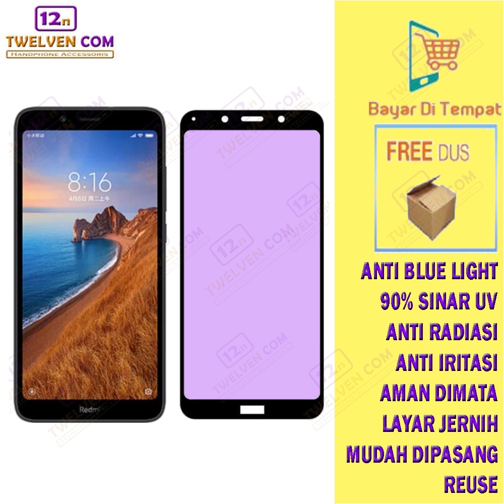 [FLASH SALE] ANTI BLUE LIGHT TEMPERED GLASS Xiaomi Redmi 7A