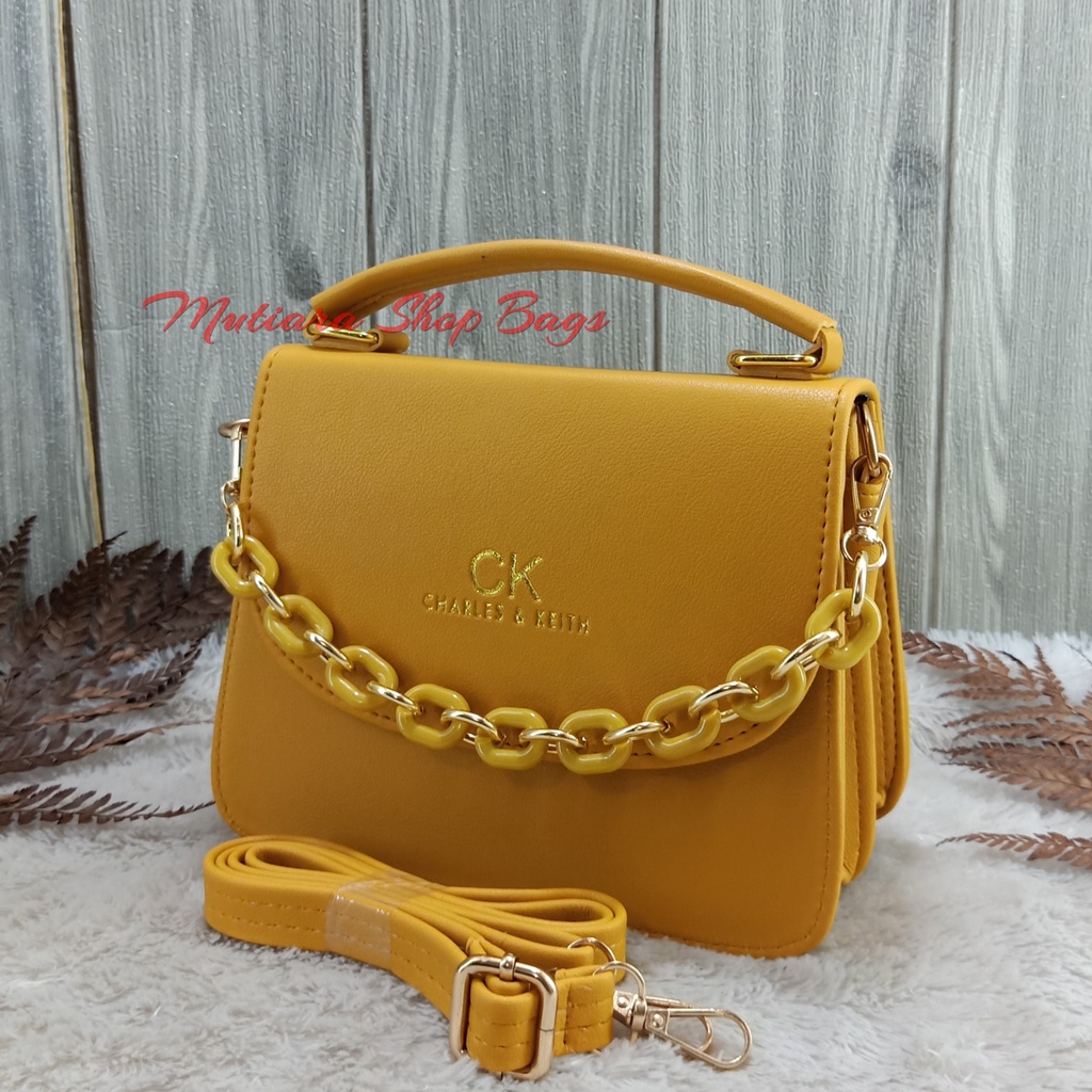 Tas Selempang Fashion Wanita CK Toto Tali Rantai Giok Premium Quality