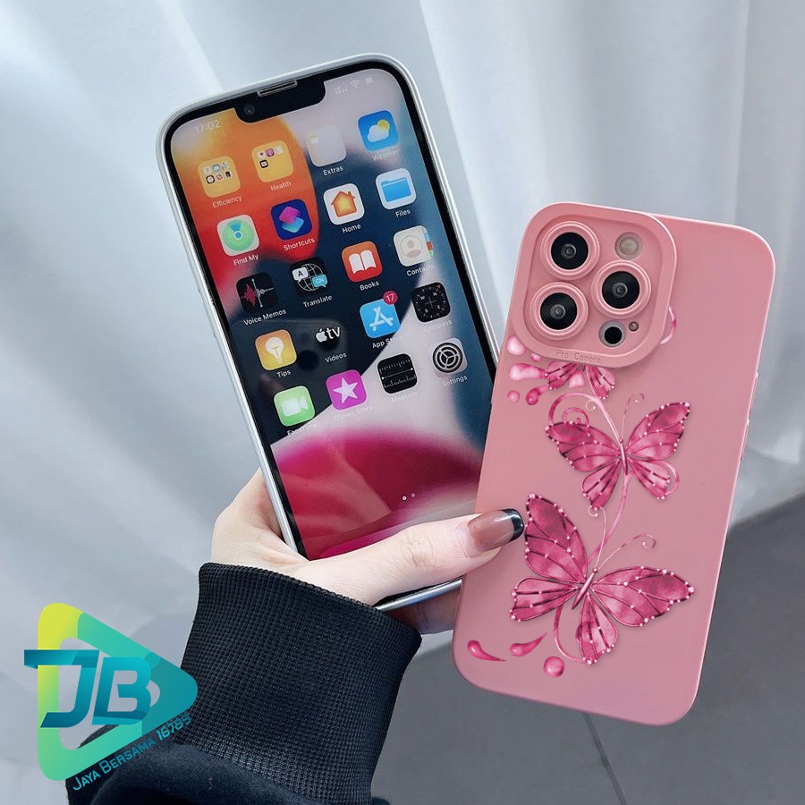 SOFTCASE CASE SILIKON PROCAMERA BUTTERFLY OPPO VIVO SAMSUNG REALME XIAOMI IPHONE INFINIX ALL TYPE JB5632