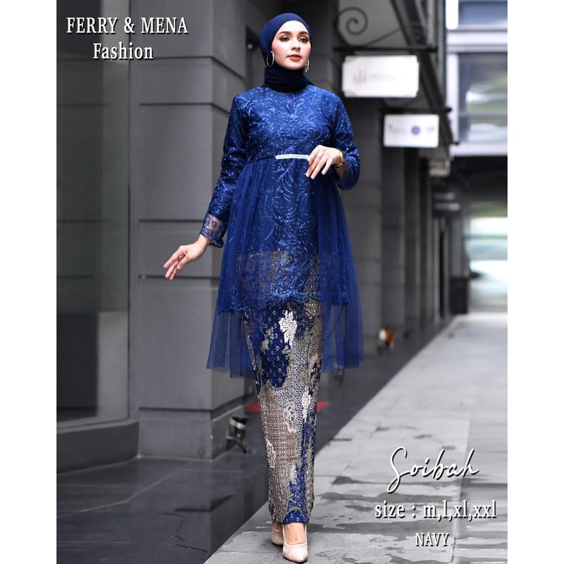 Kebaya Modern Soibah FM / Setelan Baju Kebaya Wisuda Modern / Baju Brukat Kebaya Kekinian / Setelan Kebaya Brukat / Kebaya Wisuda / Kebaya