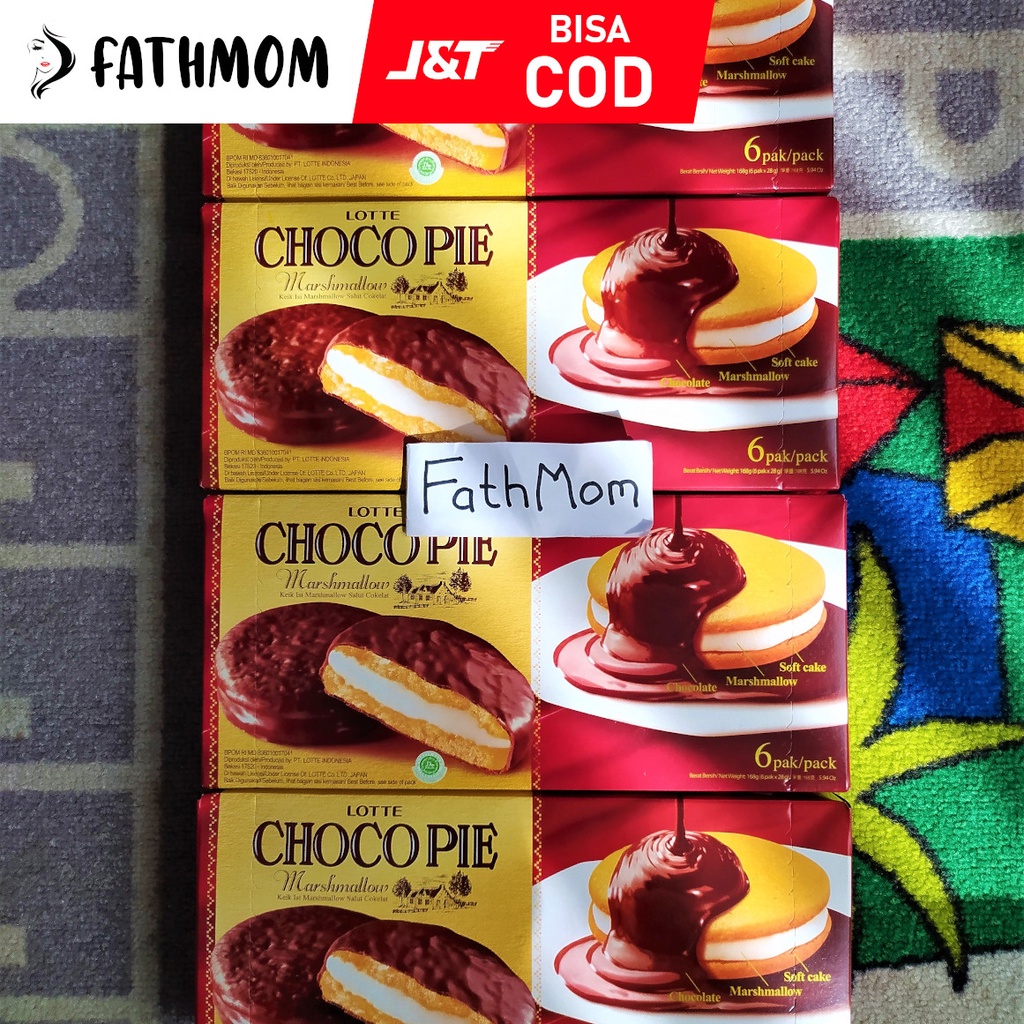 

Lotte Choco Pie isi 6 pcs 156gr marshmallow Box