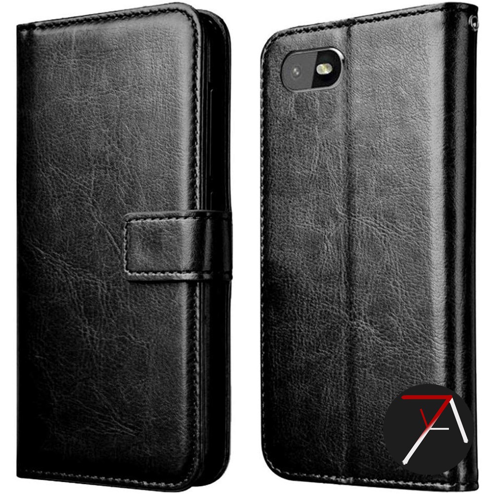 Oppo A1K Flip Wallet Dompet Kulit Leather Cover Case Casing Card Kartu