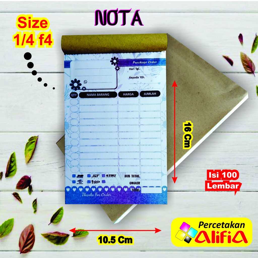 

Nota Warna Kosongan Onlineshop 1 Ply