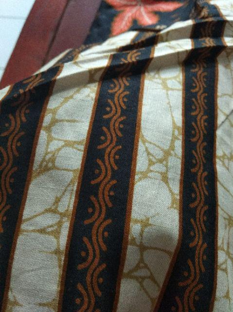 Tunik Batik Kode 504 Kancing Depan Krah Dk Tangan 7/8 Bhn Katun Batik Mataram By Ratoe Modern