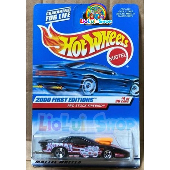 HOT WHEELS PRO STOCK FIREBIRD BLACK KABOOM - 2000 FIRST EDITIONS