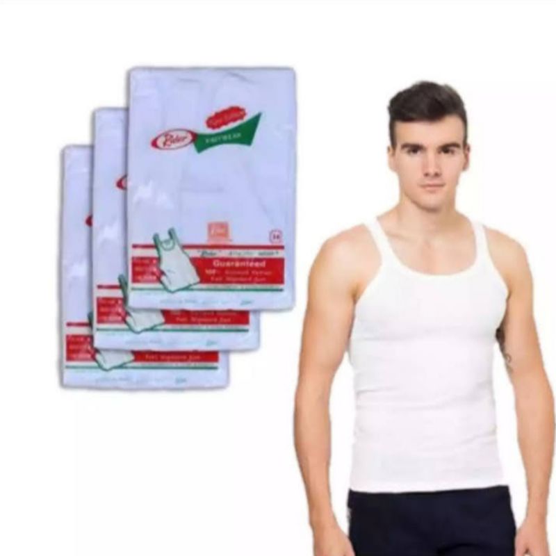 3PCS KAOS DALAM SUPER RIEDER STOK STOK PABRIK CUCI GUDANG RIJEK RIJEK UKURAN