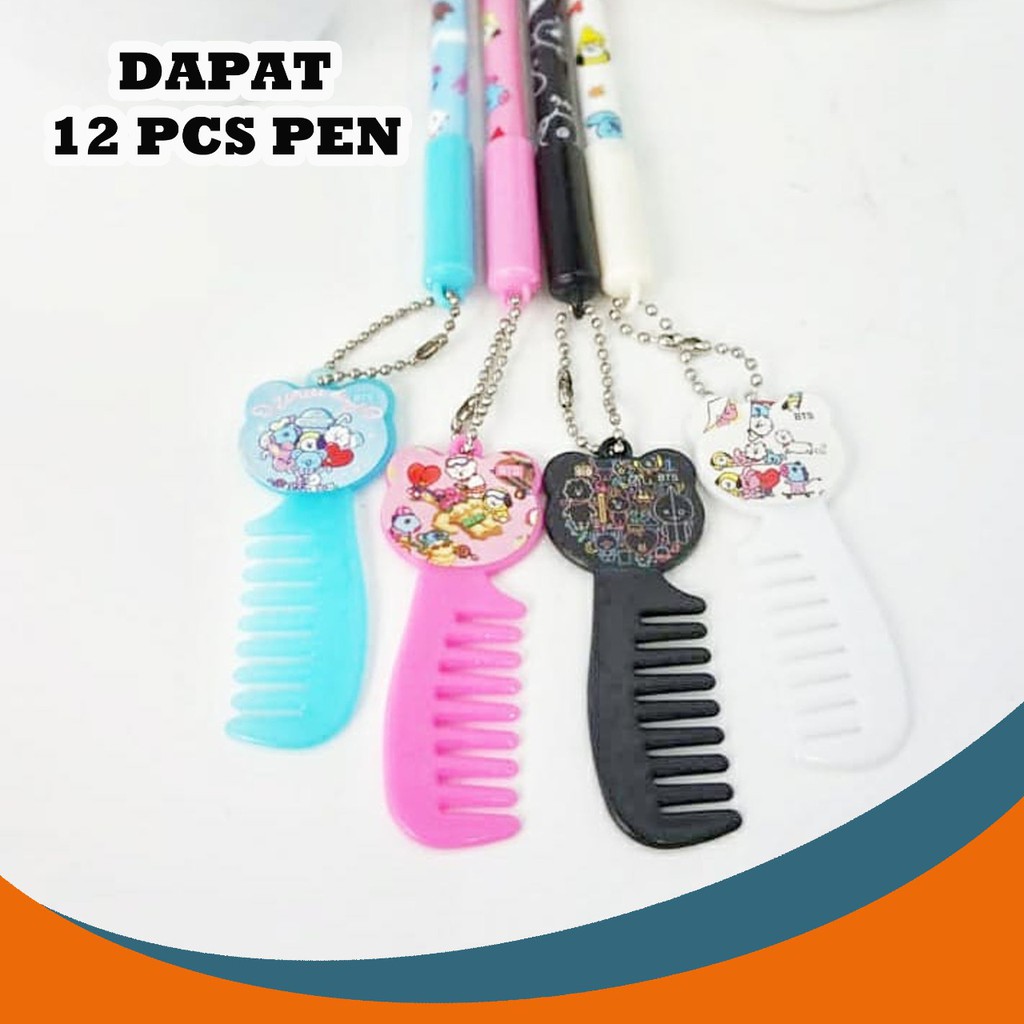 

SELUSIN PEN SISIR BT BOYBAND KOREA FAMILY ISI 12 PCS PUPEN BANGTAN BOYS TATA COOKY CHIMMY RJ KOYA
