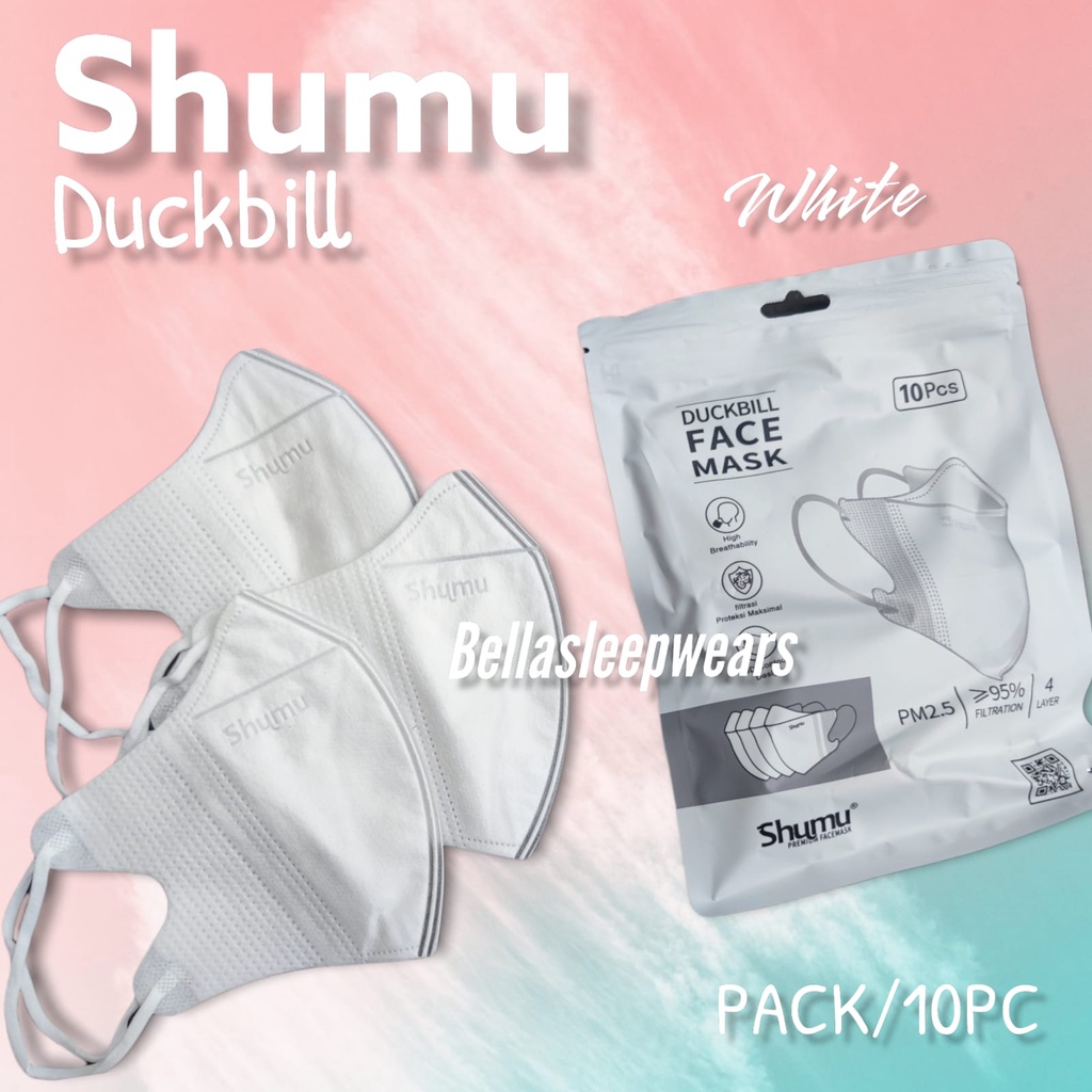 DUCKBILL SHUMU PREMIUM PACK /10 - MASKER DUCKBILL SHUMU ORIGINAL PREMIUM FACE MASK WARNA BEST SELLER